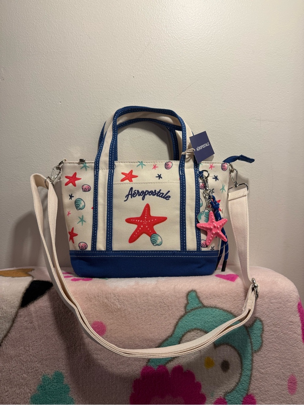 Aeropostale Aero starfish tote crossbody purse BNWT